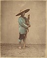 [Chinese Man Wearing Hat], Raimund von Stillfried  Austrian, Albumen silver print from glass negative with applied color
