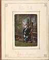 [Follett Family Album of Children Costumed for a Fancy Dress Ball], Owen Angel (British, ca. 1821–1909), Albumen silver prints from glass negatives with applied color