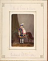 [Follett Family Album of Children Costumed for a Fancy Dress Ball], Owen Angel (British, ca. 1821–1909), Albumen silver prints from glass negatives with applied color
