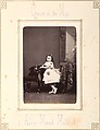[Follett Family Album of Children Costumed for a Fancy Dress Ball], Owen Angel (British, ca. 1821–1909), Albumen silver prints from glass negatives with applied color