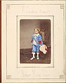 [Follett Family Album of Children Costumed for a Fancy Dress Ball], Owen Angel (British, ca. 1821–1909), Albumen silver prints from glass negatives with applied color