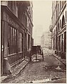 Rue Estienne, de la rue Boucher, Charles Marville French, Albumen silver print from glass negative