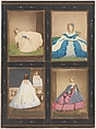 [Variations on the "Elvira" and "Ritrosetta" Dresses], Pierre-Louis Pierson  French, Albumen silver print from glass negative with applied color