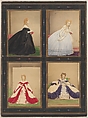 [Variations on the "Elvira" Dress], Pierre-Louis Pierson  French, Albumen silver print from glass negative with applied color