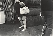 [Street Scene: Woman with White Purse, New York City], Leon Levinstein  American, Gelatin silver print