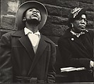 [Man and Woman Wearing Winter Coats and Hats, New York], Leon Levinstein  American, Gelatin silver print