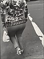 [Street Scene: Woman in Floral Blouse, New York City], Leon Levinstein  American, Gelatin silver print