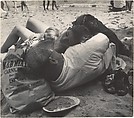 [Beach Scene: Family Napping In Shade, Coney Island, New York], Leon Levinstein  American, Gelatin silver print