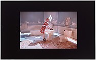 First Bathroom/Woman Standing, Laurie Simmons American, Silver dye bleach print