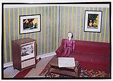 Woman Watching TV, Laurie Simmons American, Silver dye bleach print