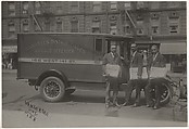 [Chicago Defender News Truck with Three Men Holding Papers], James Van Der Zee  American, Gelatin silver print