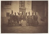[In the Mosque of the Damegan/The Eunuchs], Luigi Pesce  Italian, Albumen silver print from paper negative