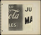 [Coca-Cola and Malted Milk Sign Details, New York City], Rudy Burckhardt (American (born Switzerland), Basel 1914–1999 Searsmont, Maine), Gelatin silver print