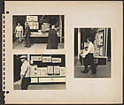 [Pedestrians, New York City: Three Men Walking Past Lunchroom; Man in Shirt Sleeves and Cap Passing Lunchroom Window with Posted Signs; Man Passing Lunchroom Window], Rudy Burckhardt (American (born Switzerland), Basel 1914–1999 Searsmont, Maine), Gelatin silver print