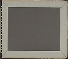 [Back Cover], Rudy Burckhardt (American (born Switzerland), Basel 1914–1999 Searsmont, Maine), Grey paper-covered board