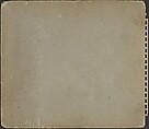 [Back Cover], Rudy Burckhardt (American (born Switzerland), Basel 1914–1999 Searsmont, Maine), Grey paper-covered board