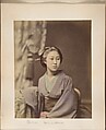 [Young Japanese Woman], Suzuki Shin'ichi  Japanese, Albumen silver print from glass negative with applied color