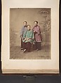 Filles de Shanghai, Raimund von Stillfried  Austrian, Albumen silver print from glass negative with applied color
