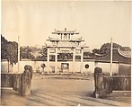 Triumphal Arche, Foochow, Tung Hing Chinese, Albumen silver print from glass negative