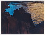 Dark Rocks at Edge of River, Mile 16, Above House Rock Rapids, Grand Canyon, Arizona, Eliot Porter  American, Dye transfer print