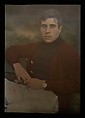 [Man in Red Sweater], Alfred Stieglitz  American, Autochrome