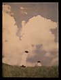 [Mary Warner and Edeltrude on the Brow of a Hill], Heinrich Kühn  Austrian, born Germany, Autochrome