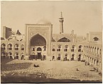 [New Court of Imam Riza, MESHED], Possibly by Luigi Pesce (Italian, 1818–1891), Albumen silver print