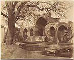 [Nadir Shah's Golden Gate and Minaret. Otherwise known as the Golden Iwan of Ali Shir Nawai, late 15th Century with Restorations. MESHED], Possibly by Luigi Pesce (Italian, 1818–1891), Albumen silver print