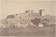 [A Persian Citadel in the Environs of Sultaniye], Possibly by Luigi Pesce (Italian, 1818–1891), Albumen silver print