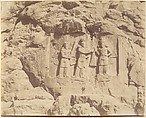 (7) [Tag-e Bustan, Crowning Ceremony of Shapour II, Kermanshah], Luigi Pesce (Italian, 1818–1891), Albumen silver print
