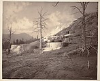 Mammoth Hot Springs, Pulpit Terraces, William Henry Jackson  American, Albumen silver print from glass negative