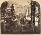 Yosemite Fall. Down the Valley. 2637 Ft., Carleton E. Watkins  American, Albumen silver print from glass negative