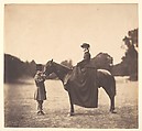 [Lady on Horseback], Roger Fenton  British, Salted paper print from glass negative