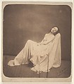 [Seated Model, Partially Draped], Nadar  French, Salted paper print from glass negative