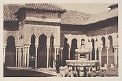 The Court of Lions in the Alhambra, Spain, John Gregory Crace  British, Albumen silver print