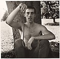 David Wojnarowicz with a Snake, Peter Hujar  American, Gelatin silver print