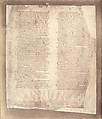 Photographic Facsimiles of the Remains of the Epistles of Clement of Rome.  Made from the Unique Copy Preserved in the Codex Alexandrinus., Roger Fenton (British, 1819–1869), Salted paper prints from glass negatives