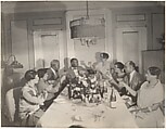 Dinner Party with Boxer Harry Wills, James Van Der Zee American, Gelatin silver print