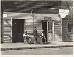 [Barber Shops, Vicksburg, Mississippi], Walker Evans  American, Gelatin silver print