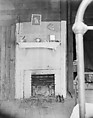 [Fireplace in Floyd Burrroughs's Bedroom with Bedpost in Foreground, Hale County, Alabama], Walker Evans  American, Film negative