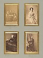 [Duchesse d'Albe, Unknown Sitter, Duchesse de Morny, and Duc de Morny], Pierre-Louis Pierson , et al French, Albumen silver prints from glass negatives with applied color