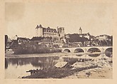 Vue du château de Pau, Joseph Vigier French, Salted paper print from paper negative