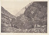 Gorge d'Astos, prise en revenant du lac d'Oo, Luchon, Joseph Vigier French, Salted paper print from paper negative