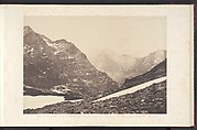 Vue de la partie de la Maladetta et des montagnes du haut du port de Vénasque, Joseph Vigier French, Salted paper print from paper negative