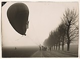 [Hot-Air Balloon Landing on a Country Road], Robert Petschow  German, Gelatin silver print