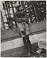 [Shirtless Young Man Wearing Ripped Shorts, on Street, Haiti], Leon Levinstein (American, Buckhannon, West Virginia 1910–1988 New York), Gelatin silver print