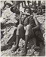 [Beach Scene: Couple Eating Corn on the Cob, Coney Island, New York], Leon Levinstein (American, Buckhannon, West Virginia 1910–1988 New York), Gelatin silver print