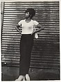 [Street Scene: Woman in White Tee Shirt and Black Pants, New York City], Leon Levinstein (American, Buckhannon, West Virginia 1910–1988 New York), Gelatin silver print