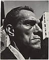 [Close-up Portrait of Man on Street, New York City], Leon Levinstein  American, Gelatin silver print