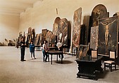 Restorers at San Lorenzo Maggiore, Naples, Thomas Struth (German, born Geldern, 1954), Chromogenic print